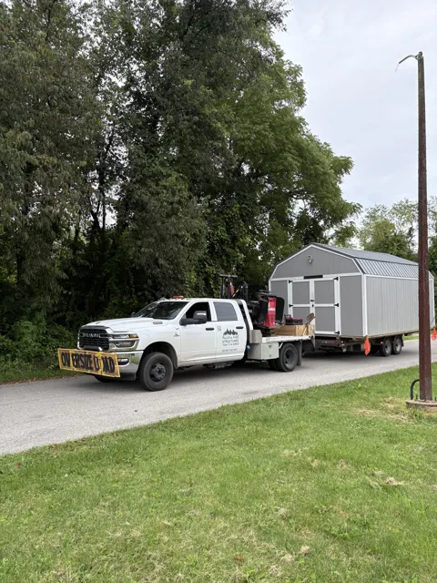 Past shed delivery and placement — photo 31