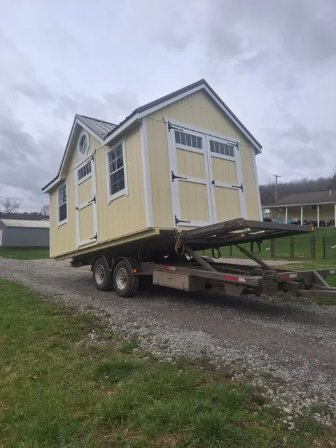 Past shed delivery and placement — photo 65